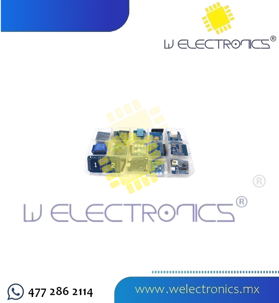 KIT DE 15 PIEZAS NODEMCU ESP-8266 | W Electronics